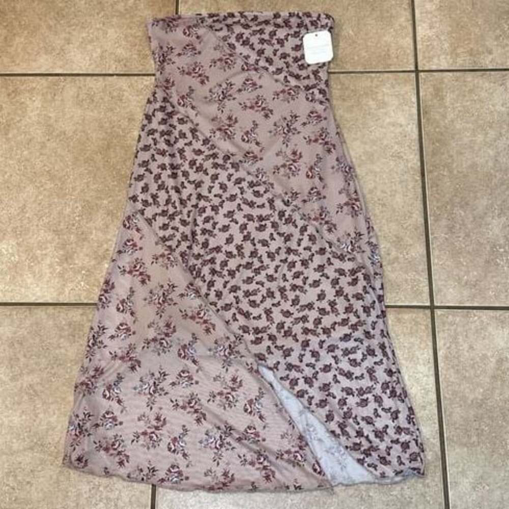 NEW: Altar'd State Midi Floral Patchwork Strapless Size M NWT $78